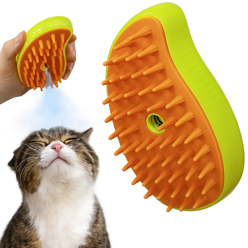 Cepillo Vaporizador Premium para Mascotas