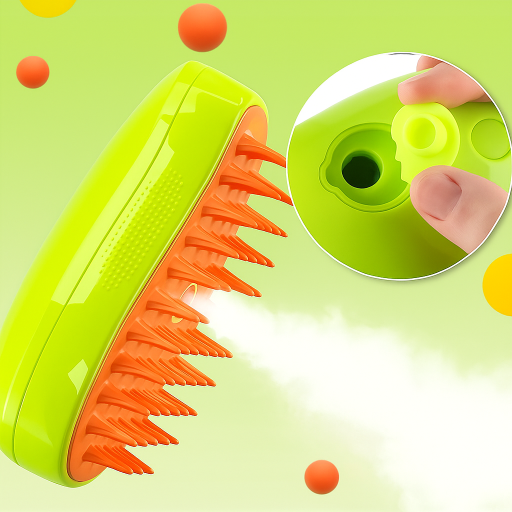Cepillo Vaporizador Premium para Mascotas